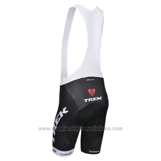 2014 Abbigliamento Ciclismo Trek Factory Racing Nero e Bianco Manica Corta e Salopette